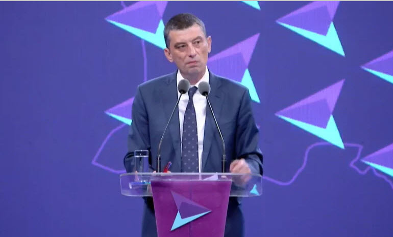 პოლიტიკიდან წასული გიორგი გახარია ახალი პარტიით დაბრუნდა