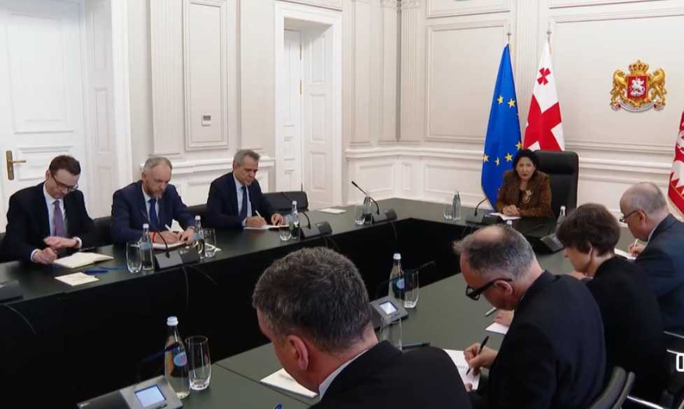 სალომე ზურაბიშვილი დიპლომატიური კორპუსის წარმომადგენებს შეხვდა