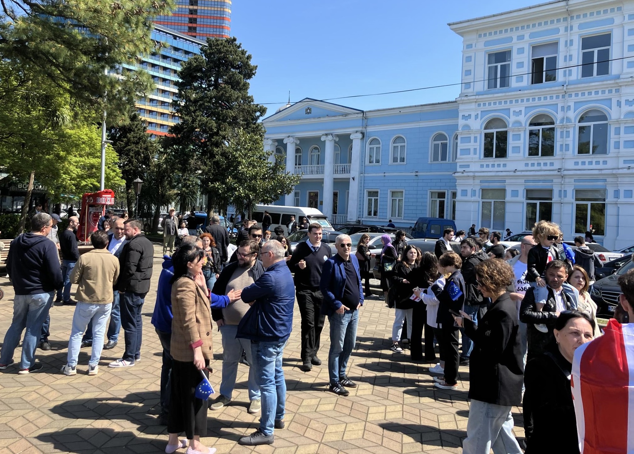 “არა რუსულ კანონს” – სტუდენტების აქცია ბათუმში