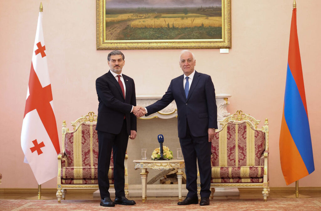 მიხეილ ყაველაშვილი ოფიციალური ვიზიტით სომხეთის რესპუბლიკაში იმყოფება
