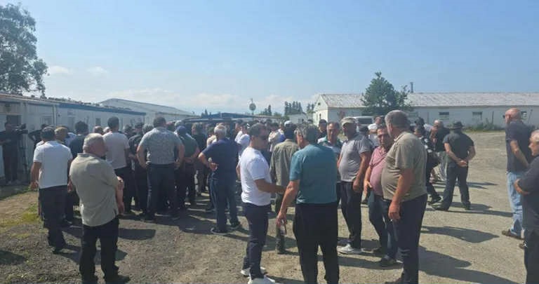 ოზურგეთში, სოფელ ნატანებში, შემოვლითი გზის მშენებლობაზე დასაქმებული პირები აქციას მართავენ – ისინი ბოლო 6 თვის გასამრჯელოს მიღებას ითხოვენ