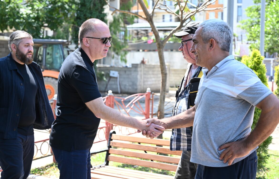 სკვერების მოწყობა აგვისტოში დასრულდება