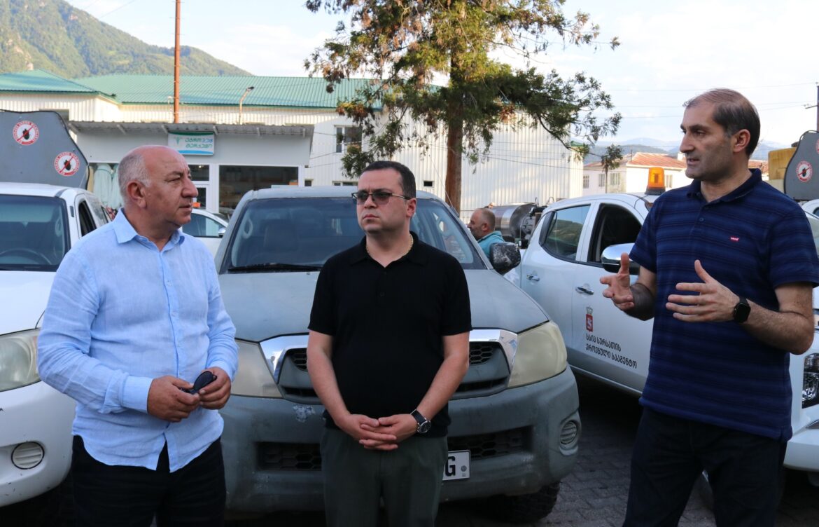 თერმული ნისლით ტერიტორიების დამუშავების პირველი ეტაპი სრულდება