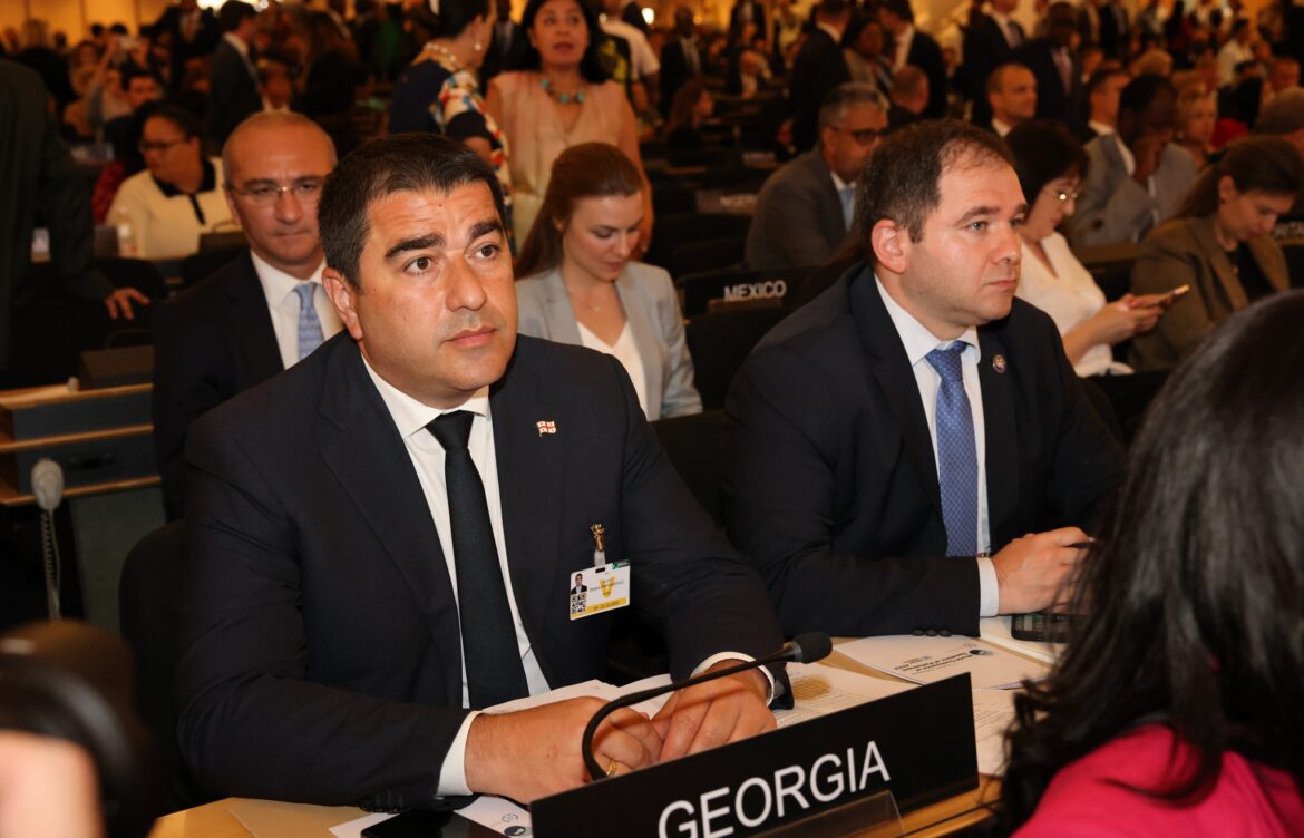 შალვა პაპუაშვილი ჟენევაში პარლამენტების თავმჯდომარეთა მსოფლიო კონფერენციაში მონაწილეობს