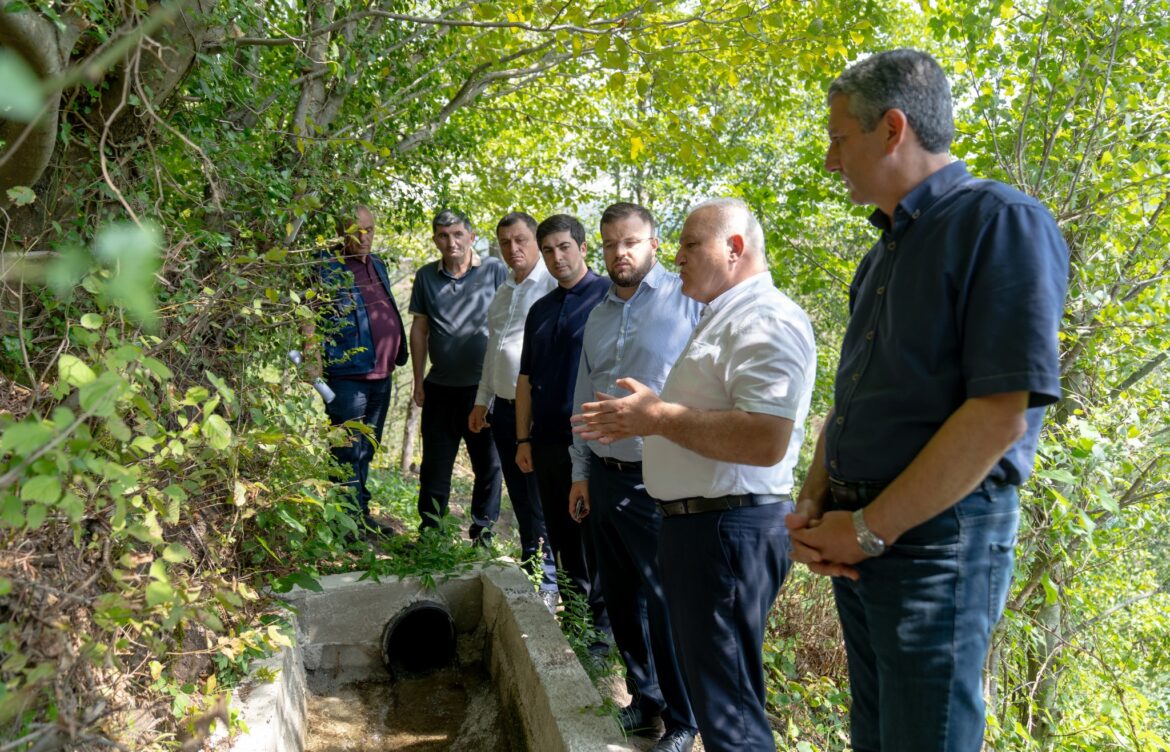 სარწყავ არხზე შესრულებულ სამუშაოებს გაეცნენ