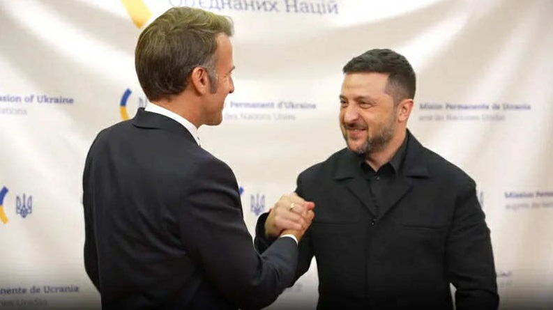 ვოლოდიმირ ზელენსკიმ და ემანუელ მაკრონმა საჰაერო თავდაცვის გაძლიერება და რუსეთის წინააღმდეგ სანქციები განიხილეს