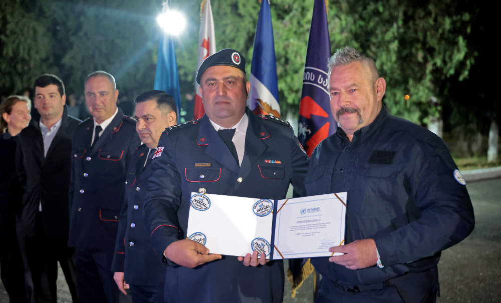 საქართველო გაეროს საერთაშორისო სამაშველო ქსელის სრულფასოვანი წევრი გახდა