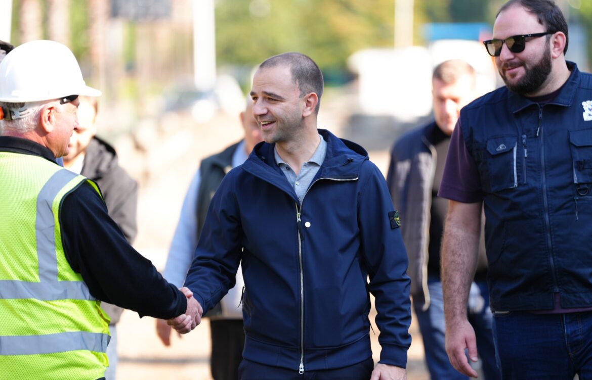 გიორგი ცინცაძემ რუსთაველის ქუჩის სარეაბილიტაციო სამუშაოები დაათვალიერა