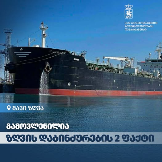 ზღვის ნავთობპროდუქტებით დაბინძურების ფაქტები გამოავლინეს