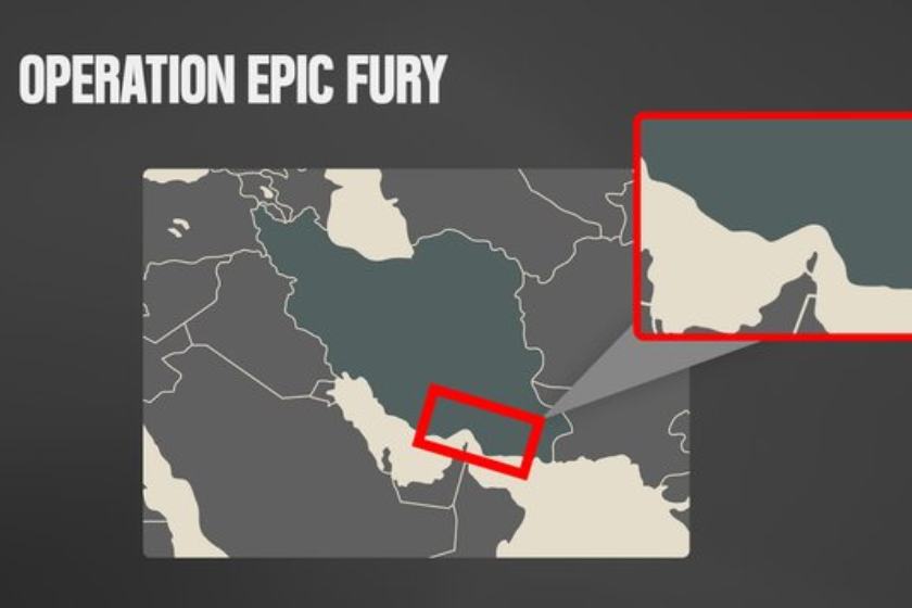 აშშ-მ ჰორმუზის სრუტე დაბომბა