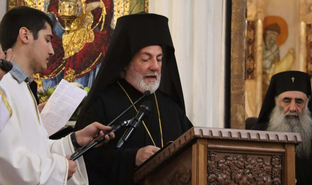 მსოფლიოს საპატრიარქოს წარმომადგენელმა სამების ტაძარში შიო მესამეს მიმართა