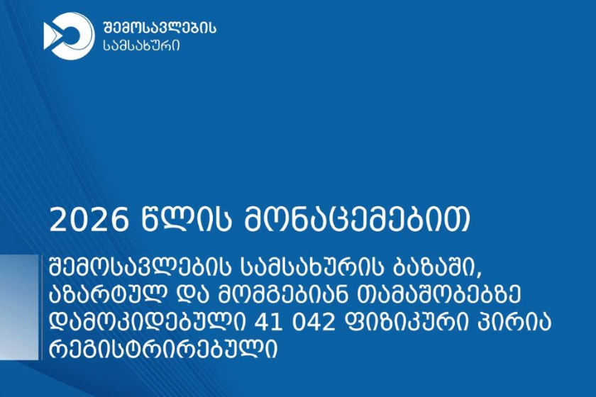 აზარტულ და მომგებიან თამაშობებზე დამოკიდებულ პირთა სიაში 41 042 ფიზიკური პირია რეგისტრირებული