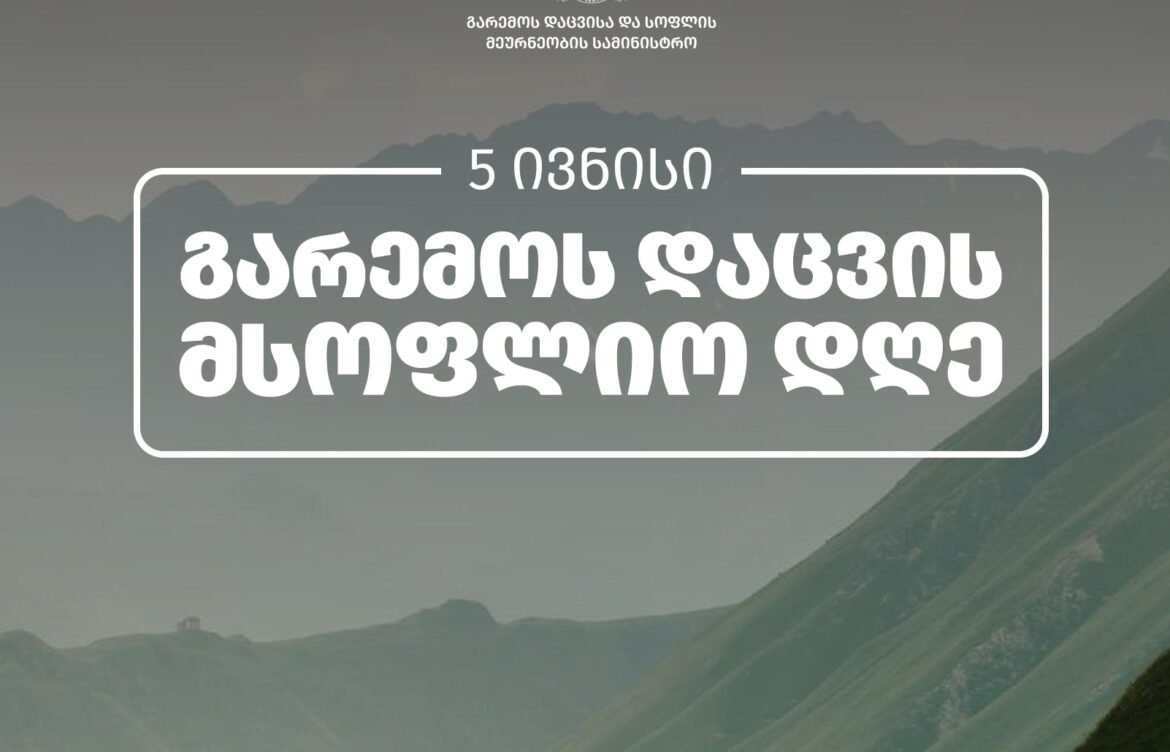 5 ივნისი გარემოს დაცვის მსოფლიო დღეა