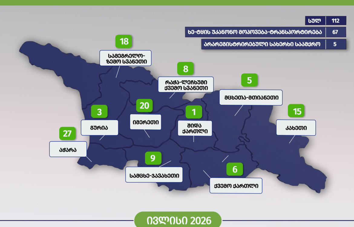 აჭარაში სამართალდარღვევის 27 ფაქტი გამოვლინდა