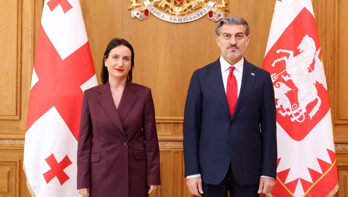 პრეზიდენტი ლატვიის რესპუბლიკაში საქართველოს ახლად დანიშნულ საგანგებო და სრულუფლებიან ელჩს შეხვდა