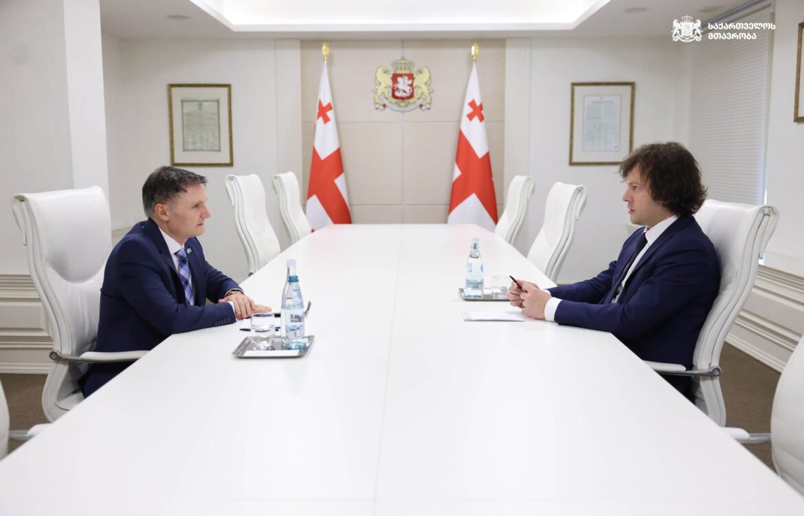 ირაკლი კობახიძე გაეროს მუდმივ კოორდინატორს საქართველოში დიდიე ტღებიუკს შეხვდა