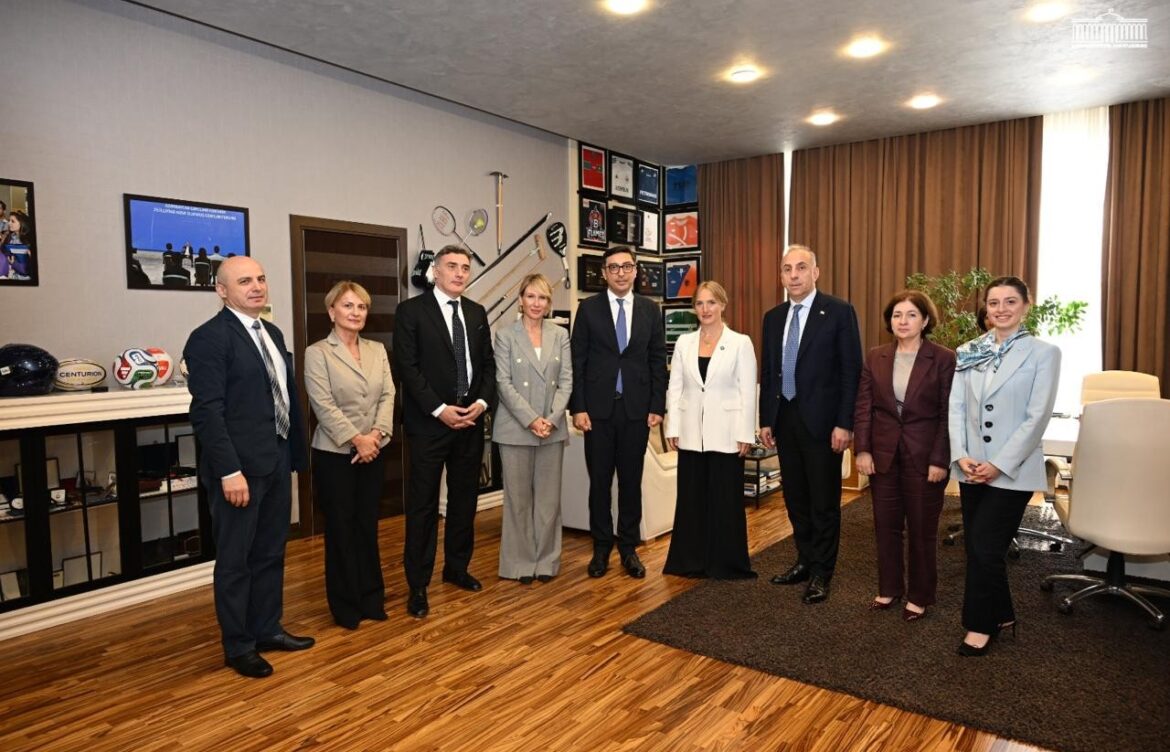 საქართველოს საპარლამენტო დელეგაცია აზერბაიჯანის რესპუბლიკის ახალგაზრდობისა და სპორტის მინისტრ ფარიდ გაიბოვს შეხვდა