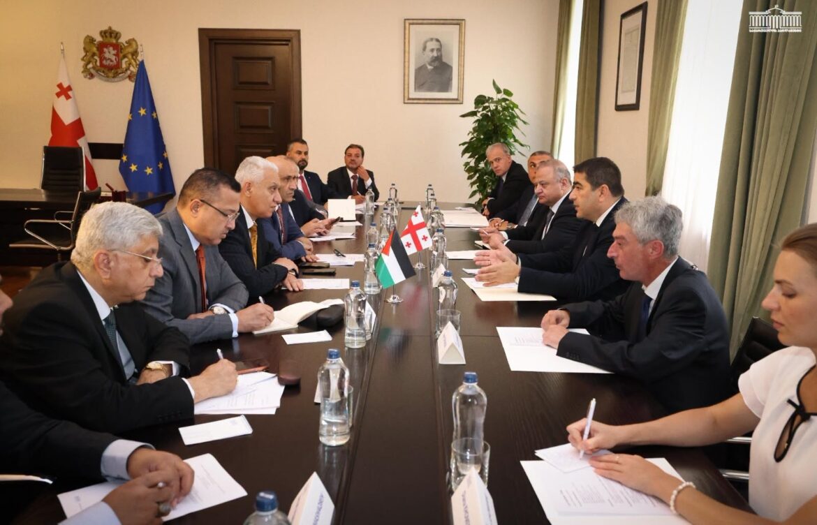 შალვა პაპუაშვილი იორდანიის დელეგაციას შეხვდა