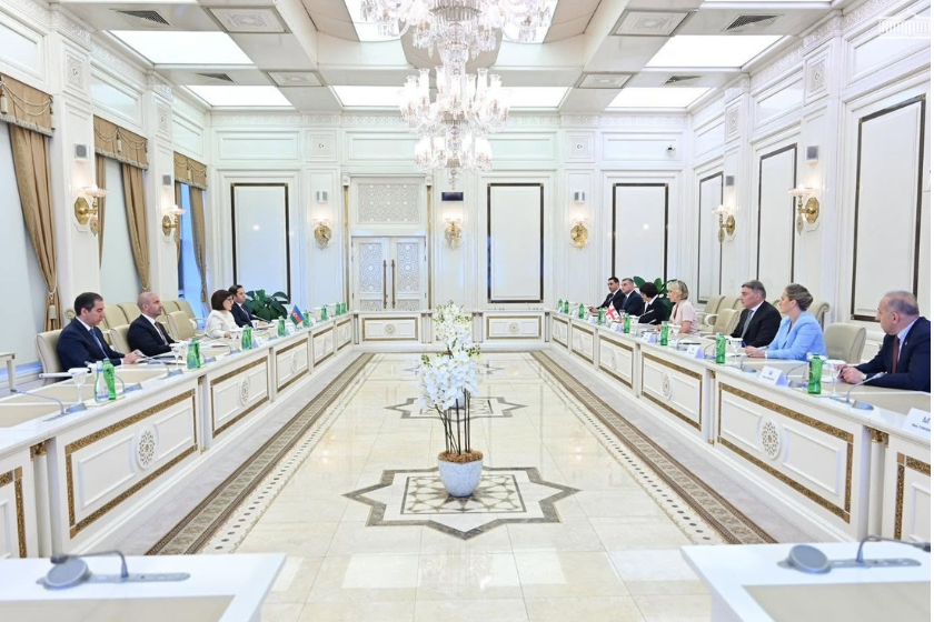 საქართველოს პარლამენტის დელეგაცია აზერბაიჯანის რესპუბლიკის მილი მეჯლისის თავმჯდომარეს შეხვდა