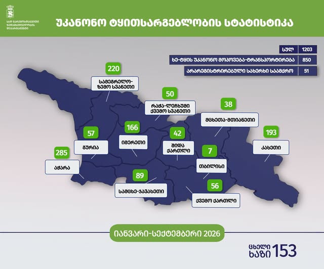 აჭარაში უკანონო ტყითსარგებლობის 285 ფაქტი დაფიქსირდა